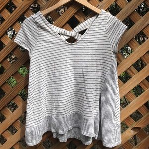 Simple Casual Cross Back Shirt